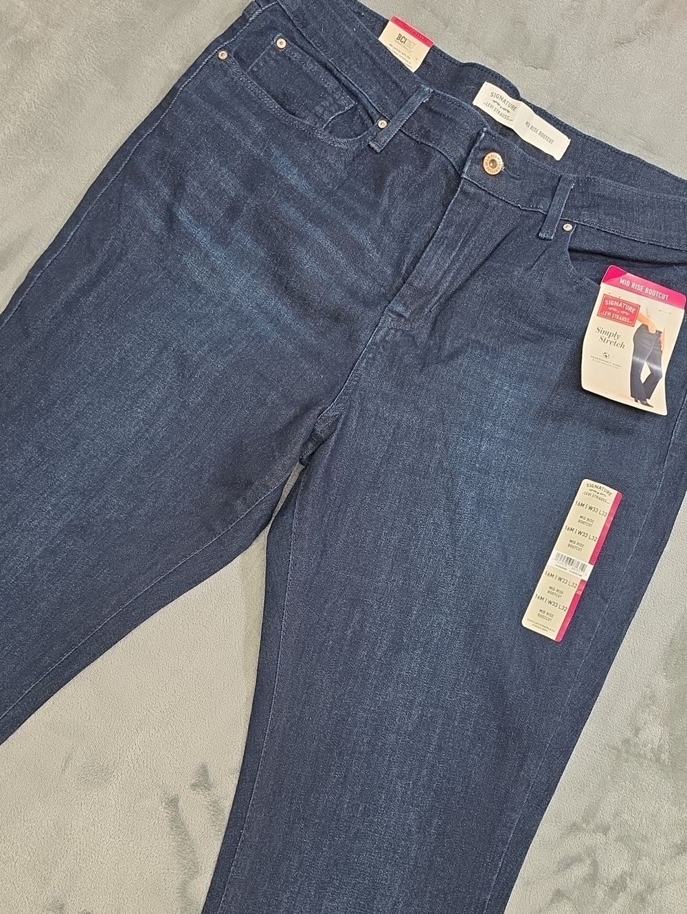 Signature by Levi Strauss Women's Dark Blue Boot Cut Jeans